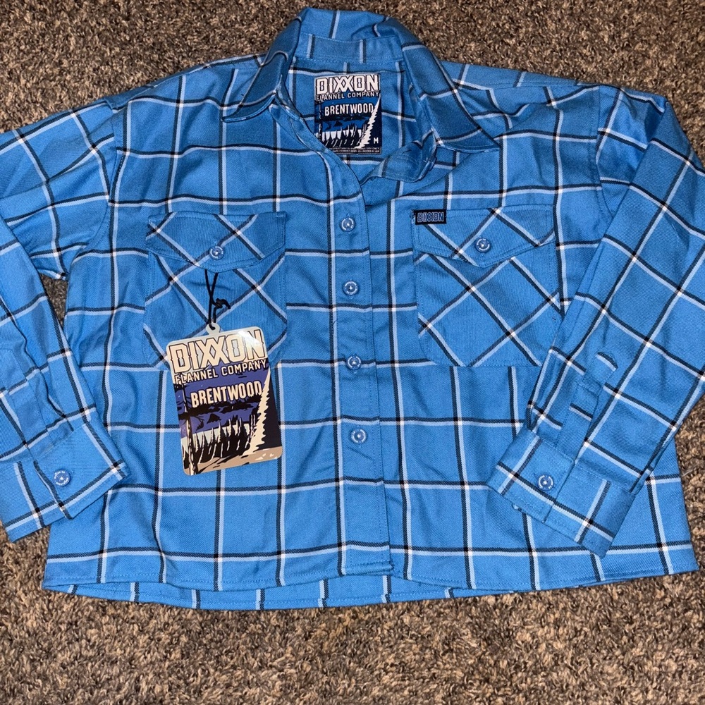 Dixon Blue Plaid Flannel Shirt